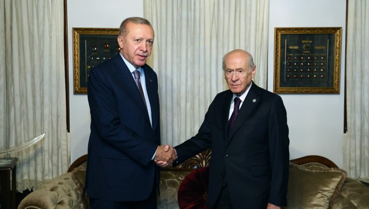 CUMHURBAŞKANI ERDOĞAN, BAHÇELİ’Yİ ZİYARET ETTİ