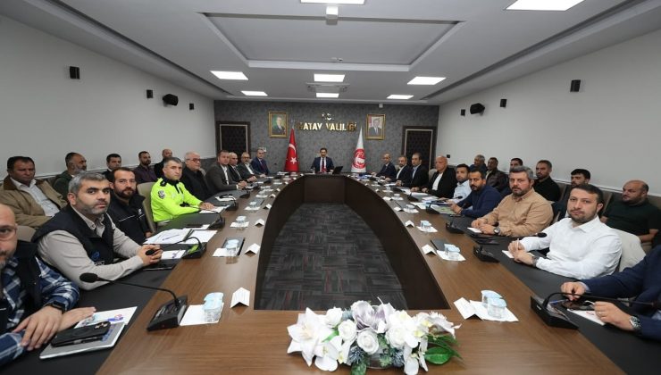 HATAY’DA REZERV ALAN ÇALIŞMALARI DEĞERLENDİRİLDİ