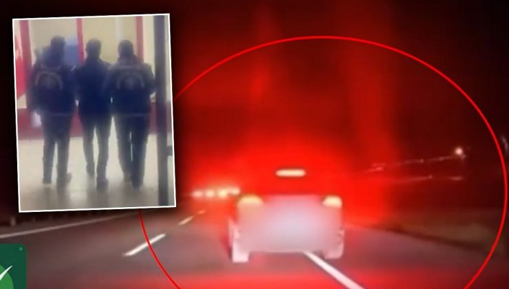 TRAFİĞİ TEHLİKEYE ATAN “ASFALT ZORBASI” YAKALANDI