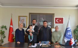 BAŞKAN YALÇIN SMA’LI HARUN’UN AİLESİNİ KABUL ETTİ