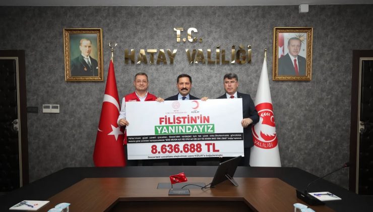 KIZILAY’DAN GAZZE’YE HATAY’IN MERHAMET ELİ