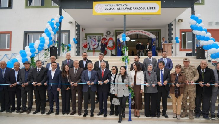HATAY’DA YAPIMI TAMAMLANAN OKUL EĞİTİME AÇILDI