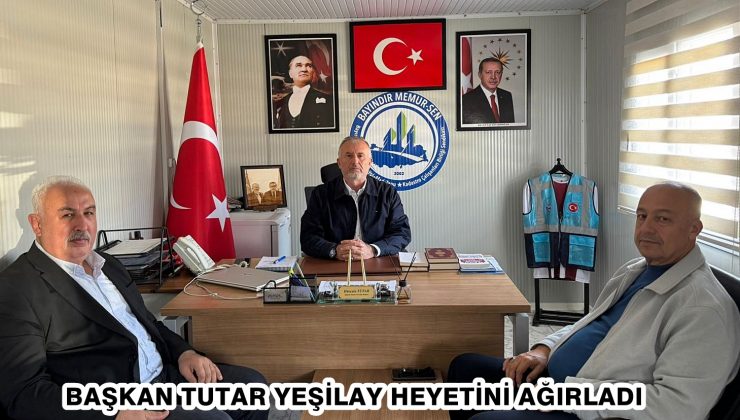 BAŞKAN TUTAR YEŞİLAY HEYETİNİ AĞIRLADI