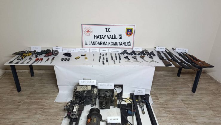 PAYAS’TA EVİNİ SİLAH YAPIM ATÖLYESİNE ÇEVİREN ŞAHSA SUÇÜSTÜ   