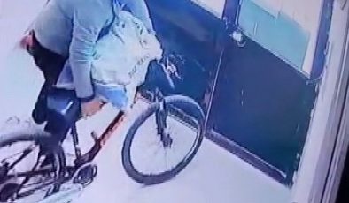 KAMERALARA YAKALANAN BİSİKLET HIRSIZINA “YAZIK YAŞIN GENÇ DİYE ŞİKAYETÇİ OLMADIK, BİR AN ÖNCE İŞ BUL VE ÇALIŞ” DİYEREK NASİHAT ETTİ  