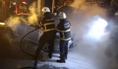 BELEN’DE OTOMOBİL YANGINI   