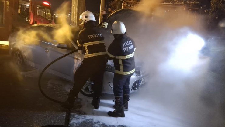 BELEN’DE OTOMOBİL YANGINI   