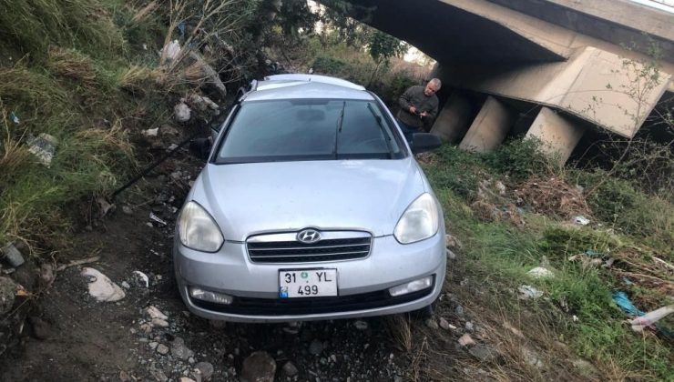 KÖPRÜDEN UÇAN OTOMOBİLİN SÜRÜCÜSÜ YARALANDI   