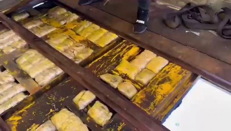 TIRIN TABANINA BİNLERCE UYUŞTURUCU HAP SAKLADILAR   