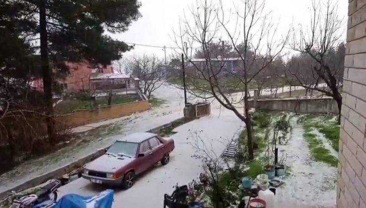 DOLU YAĞIŞI BEYAZA BÜRÜDÜ   