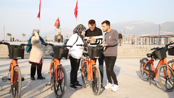 ELEKTİRİKLİ BİSİKLETLER SAHAYA İNDİ