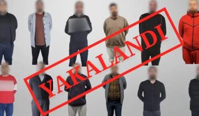 KIRMIZI BÜLTENLE ARANAN 12 SUÇLU TÜRKİYE’YE GETİRİLDİ