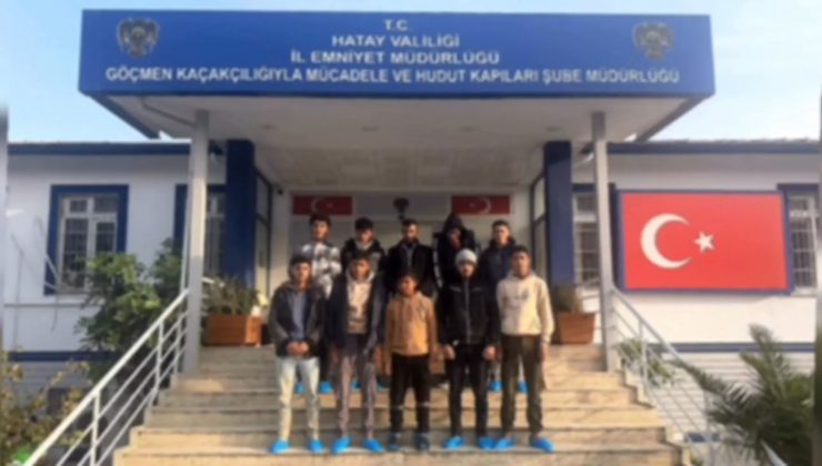 HATAY’DA 10 KAÇAK GÖÇMEN YAKALANDI