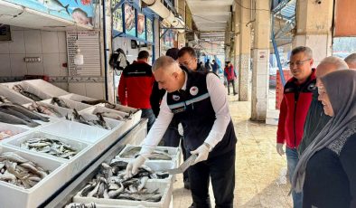 HATAY’DA BALIK PAZARI DENETLENDİ