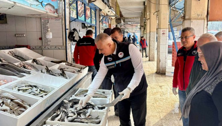 HATAY’DA BALIK PAZARI DENETLENDİ