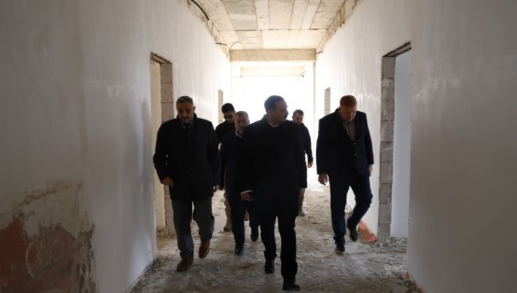 KAYMAKAM ŞAHİN KURS İNŞAATINI İNCELEDİ