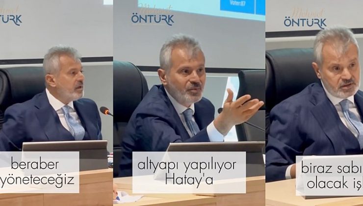 ÖNTÜRK: HATAY’I GÜZEL GÜNLER BEKLİYOR