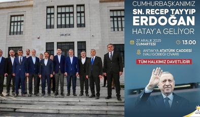 CUMHURBAŞKANI ERDOĞAN 27 ARALIK’TA HATAY’DAERDOĞAN SÖZÜNÜ TUTTU HATAY AYAĞA KALKTI