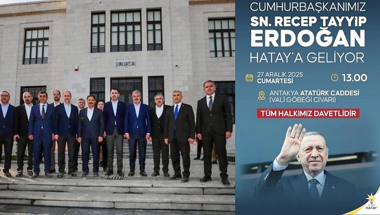 CUMHURBAŞKANI ERDOĞAN 27 ARALIK’TA HATAY’DAERDOĞAN SÖZÜNÜ TUTTU HATAY AYAĞA KALKTI