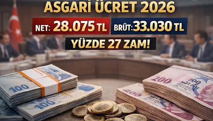 ASGARİ ÜCRET 28 BİN 75 TL OLDU