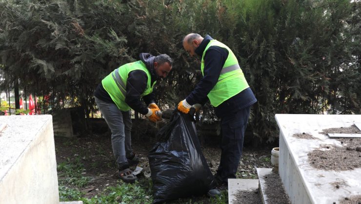 HBB’DEN MEZARLIK TEMİZLEME ÇALIŞMASI