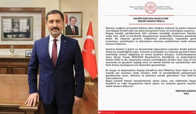 MASATLI: KANDİLİMİZ MÜBAREK OLSUN