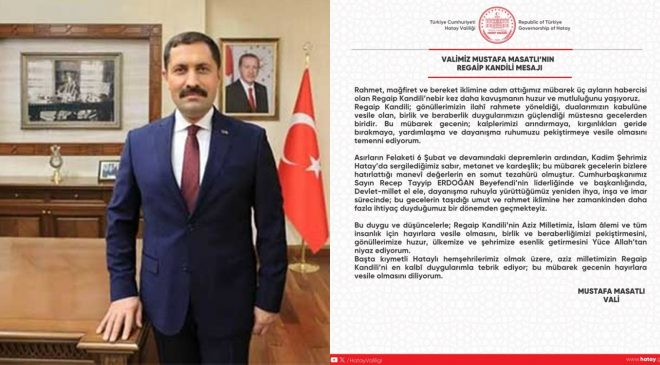 MASATLI: KANDİLİMİZ MÜBAREK OLSUN