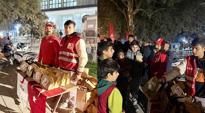 KIZILAY’DAN VATANDAŞLARA KANDİL İKRAMI