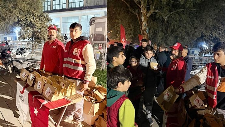 KIZILAY’DAN VATANDAŞLARA KANDİL İKRAMI