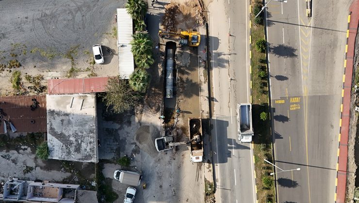 İSKENDERUN’DA YAĞMUR SUYU ALTYAPISI GÜÇLENDİRİLİYOR