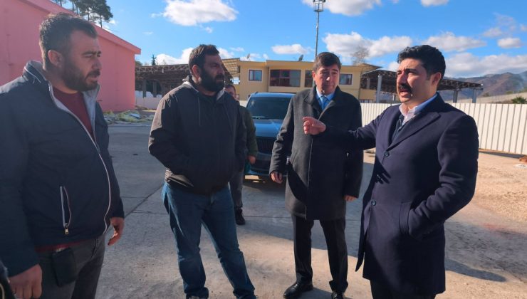 KAYMAKAM YAZICI HUDUT KAPISINI İNCELEDİ