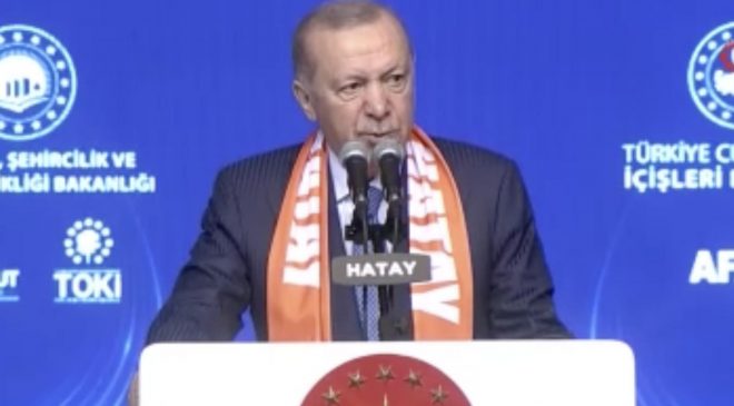 CUMHURBAŞKANI ERDOĞAN: “TIPKI 6 ŞUBAT’TA OLDUĞU GİBİ BİZ BURADAYIZ” 