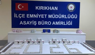 KIRIKHAN’DA UYUŞTURUCU OPERASYONU: 1 GÖZALTI   