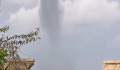 HATAY’DA DENİZDE HORTUM OLUŞTU 