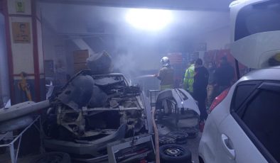 KIRIKHAN’DA TAMİRCİDE YANGIN   