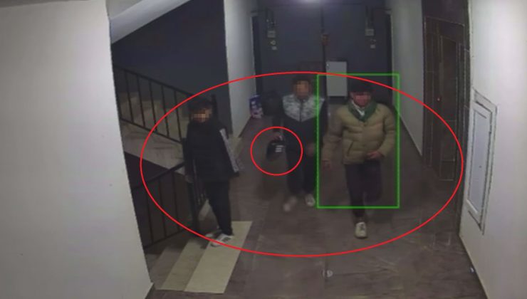 DAİRE ÖNÜNDEKİ AYAKKABILARI ÇALDILAR 