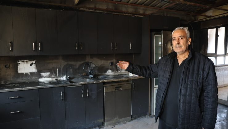 DEPREMDE EVİ YIKILAN AİLE YANGINLA İKİNCİ KEZ YUVASIZ KALDI 