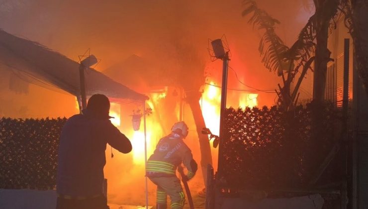 SAMANDAĞ’DA KONTEYNER YANGINI   