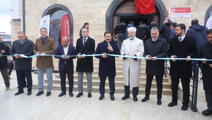 DEPREM SONRASI İNŞA EDİLEN 118. CAMİ OLAN ‘GAZZE ŞEHİTLERİ CAMİİ’ İBADETE AÇILDI   