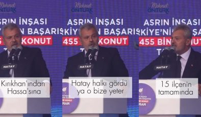 ÖNTÜRK: HATAY’A HİZMET SİYASET ÜSTÜDÜR