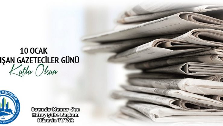 TUTAR: BASIN, DEMOKRASİNİN VAZGEÇİLMEZ UNSURUDUR