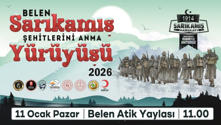 SARIKAMIŞ ŞEHİTLERİ BELEN’DE ANILACAK