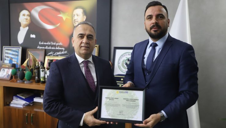 ALTINÖZÜ BELEDİYESİ’NE YEŞİL ENERJİ SERTİFİKASI