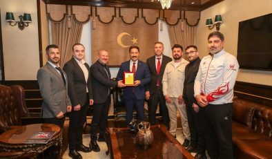 VALİ MASATLI SPORCU HEYETİ KABUL ETTİ