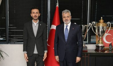 SAĞANAK’TAN BAŞKAN ÖNTÜRK’E ZİYARET