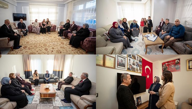 HANIMEFENDİLERDEN ŞEHİT AİLELERİNE ANLAMLI ZİYARET