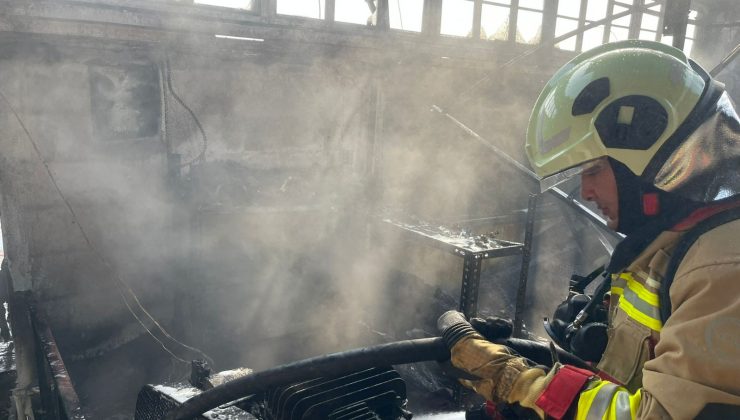 ANTAKYA KÜÇÜK SANAYİ SİTESİ’NDE İŞYERİ YANDI 