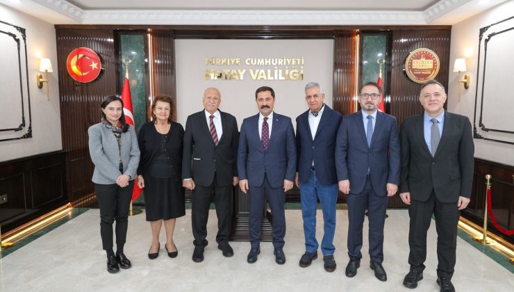 HÜSNÜ ÖZYEĞİN HATAY VALİLİĞİ’Nİ ZİYARET ETTİ 