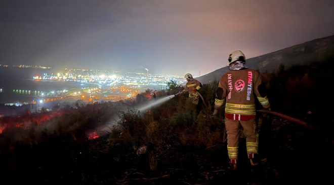 HBB’DEN AKARCA’DAKİ ORMAN YANGININA HIZLI MÜDAHALE