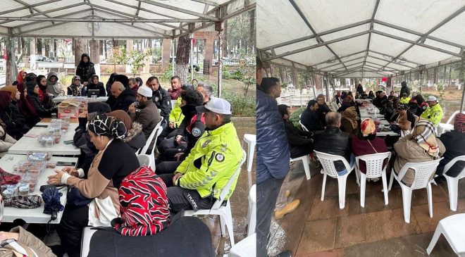 HATAY’DA DEPREMDE HAYATINI KAYBEDEN POLİS MEMURU MEZARI BAŞINDA ANILDI 